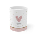 Pink Rainbow Mug | Sparkle Like a Unicorn | Personalized Name