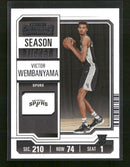 2023-24 Panini Contenders Season Ticket Retail Victor Wembanyama Rookie #11
