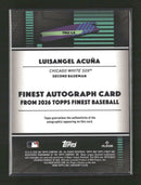 2026 Finest Finest Mega Blue Mini Diamond Luisangel Acuna #/150 Auto #FMA-LA