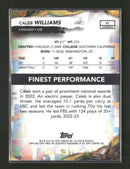 2024 Finest Checkerboard Refractor Caleb Williams Rookie #61