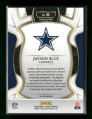 2025 Panini Select Zebra Prizm Shock Jaydon Blue Rookie #96