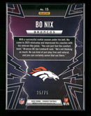 2025 Panini Phoenix Thunderbirds Silver Mojo Prizm Bo Nix #/75 #15