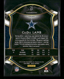 2020 Panini Select Purple Prizm Die Cut CeeDee Lamb RC #57