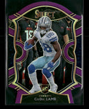 2020 Panini Select Purple Prizm Die Cut CeeDee Lamb RC #57