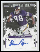 2025 Panini Impeccable Immortal Ink Silver Alan Page #/49 AU #II-APE
