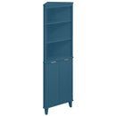 68 Inch Tall Bathroom Floor Storage Cabinet with Fluted Doors
