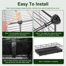 Guinea Pig Cage 47x24x12" with 20 Panels & Waterproof Mat