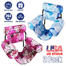 2 Pack Inflatable Pool Floats for Adult Inflatable Hammocks Floating Lounge Chairs for Party Summer Water Beach Lake Fun
