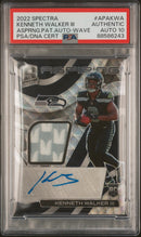2022 Panini Spectra Aspiring Kenneth Walker Iii Authentic Auto 10 PSA #APAKWA
