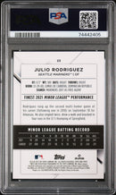 2022 Topps Finest Julio Rodriguez 10 PSA #23