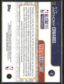 2025-26 NBA Hoops Red & Orange Hoops #/249 Anthony Edwards #279