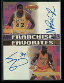 2000-01 Bowman's Best Franchise Favorites Auto S. O'Neal / M. Johnson #FF3A