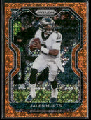 2020 Panini Prizm Orange Prizm Disco Jalen Hurts RC #343