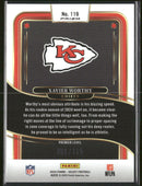 2024 Panini Select Blue Prizm Xavier Worthy RC #/175 #119