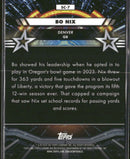 2024 Topps Chrome Cosmic Star Command Bo Nix #SC-7