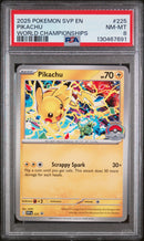 2025 Pokemon Svp En-Sv Black Star Promo World Championships Pikachu 8 PSA #225