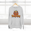 Pump-King Halloween Hoodie, Cozy Fleece Sweatshirt for Fall, Funny Pumpkin Apparel, Autumn Style, Perfect for Halloween Celebrations