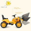 Kids Ride On Excavator Digger 6V Battery Powered Tractor-Yellow