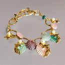 Sea Shells Deluxe Tumbler Charm Necklace