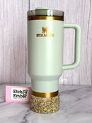 Ice Gold Druzy BLING Tumbler Boot -fits 40oz New!