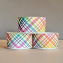 Vintage Pastel Plaid Tumbler Boot -Fall fits 20-40oz