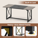 6FT Conference Table with Power Outlets Seats 6-8 People for Office