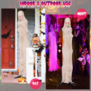 6FT Halloween Animated Standing Mummy with LED Red Glowing Eyes