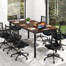 6 Feet Conference Room Table Large Meeting Table Rectangle Seats 8-10 People-Rustic Brown