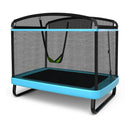 6 Feet Kids Entertaining Trampoline with Swing Safety Fence