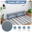 6 Feet Plastic Folding Bench Portable Seat with Handle and Lock