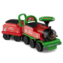 6V Ride on Train 2-Seater with Carriage and Flashing LED Lights