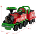 6V Ride on Train 2-Seater with Carriage and Flashing LED Lights