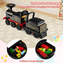 6V Ride on Train 2-Seater with Carriage and Flashing LED Lights