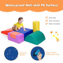 6 Piece Climb Crawl Play Set Indoor Kids Toddler -Red