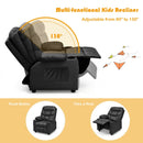 Kids Recliner Chair with Cup Holder and Footrest for Children