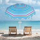 Beach Umbrella 6.5 FT with UPF 50+ Sun Protection & Sand Anchor