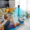 40 Inch Tower Fan with Remote 75Àö Oscillating Fan with 3 Wind Modes and 4 Wind Speeds-Black