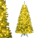 6/7/8 FT Pre-Lit Artificial Christmas Tree with Remote Control and LED Lights