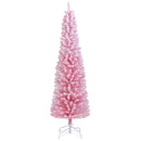 6 FT Artificial Pink Christmas Tree with 460 Branch Tips for Holiday
