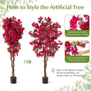 6 Feet Artificial Bougainvillea Tree with 910 Flowers
