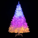 6 Ft Pre-Lit Artificial Christmas Tree with 11 Light Modes
