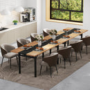 6 Feet Dining Table with Heavy-Duty Metal Frame for 6-8 People-Natural