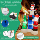 6 Feet Lighted Christmas Inflatable Mailbox Santa Claus Snowman Christmas Tree