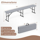 6 Foot Folding Bench with Carrying Handle - 660 lb Capacity