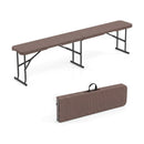 6 Foot Folding Bench with Carrying Handle - 660 lb Capacity