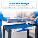 6-In-1 Combo Game Table with Basketball Billiards Ping Pong Hockey Shuffleboard