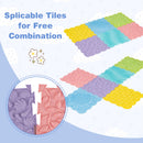Interlocking Sensory Mats 6-Piece Set with Textured Surfaces