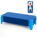 Portable 6 Pack Stackable Daycare Cots Sleeping Bed for Kids 52 Inch