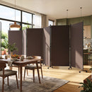 6-Panel Folding Room Divider with Wheels