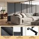6-Panel Folding Room Divider with Wheels